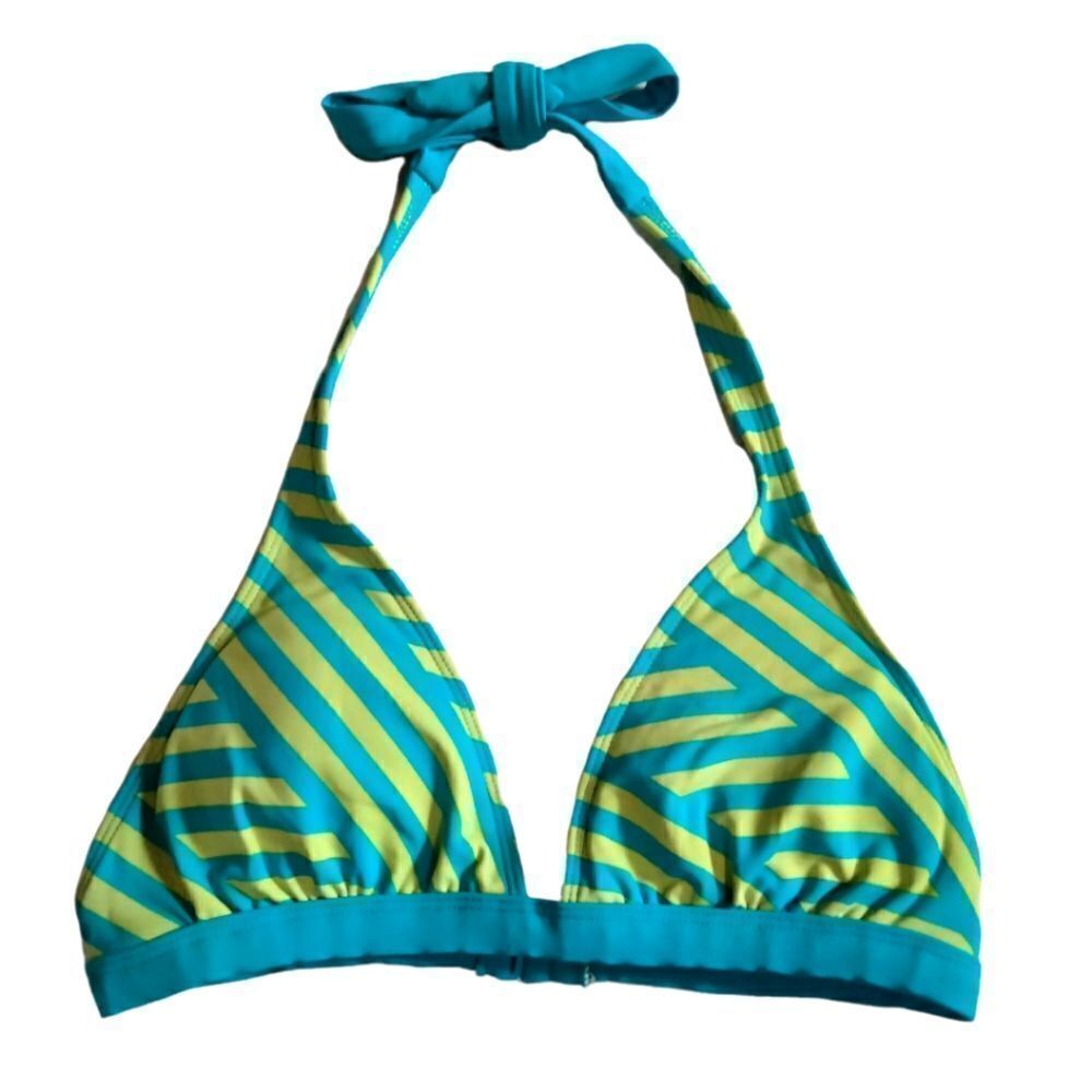 Aeropostale Bathing Suit Top TOP ONLY Size M Turquoise and Green